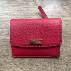 Red Kate Spade Small Wallet
